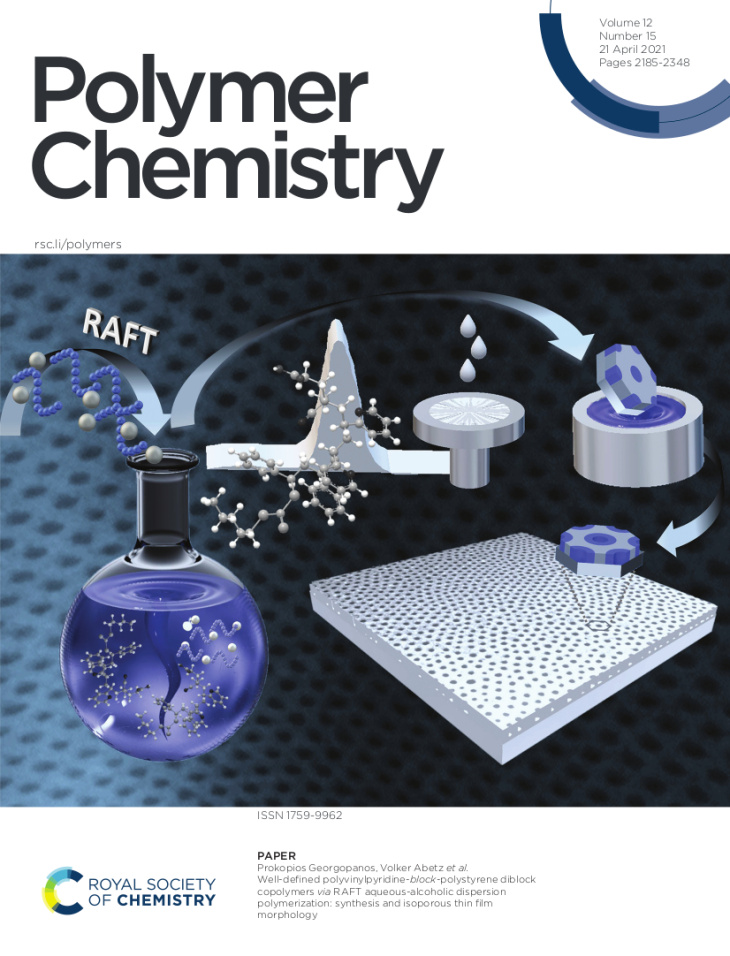Back cover page zu Publikation Nieswandt_rsc_Polymer  Chemistry_Vol12_numb.15_21Apr 2021