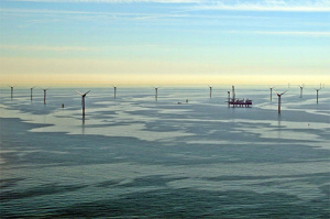 Offshore Windpark in der Nordsee Foto von Sabine Billerbeck