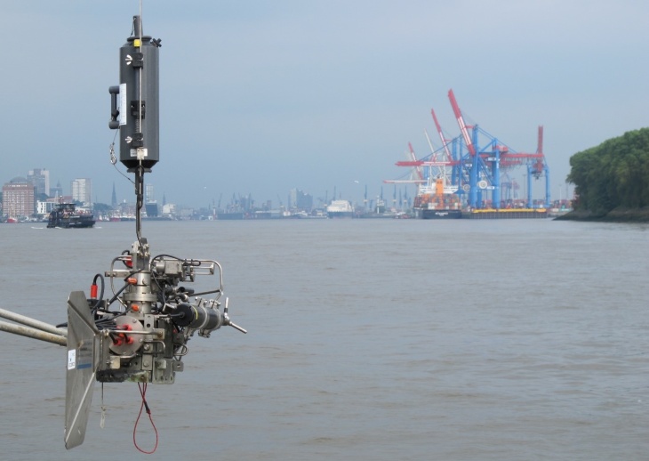 Die Messungen wurden auch am Hamburger Hafen vorgenommen. Foto: Hereon/ Sina Bold