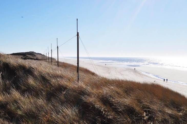 HF radar receiving array on Sylt 