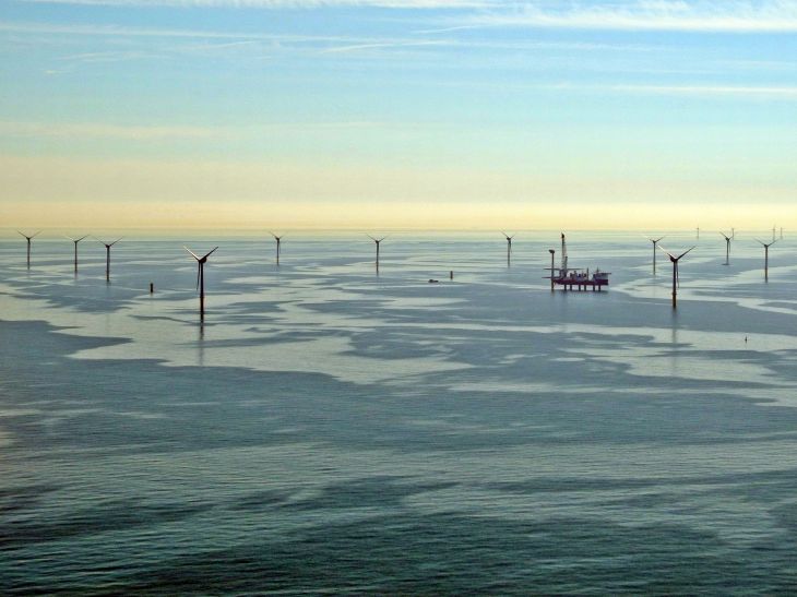 Ein Offshore-Windpark in der Nordsee. -Bild: Sabine Billerbeck/Hereon-