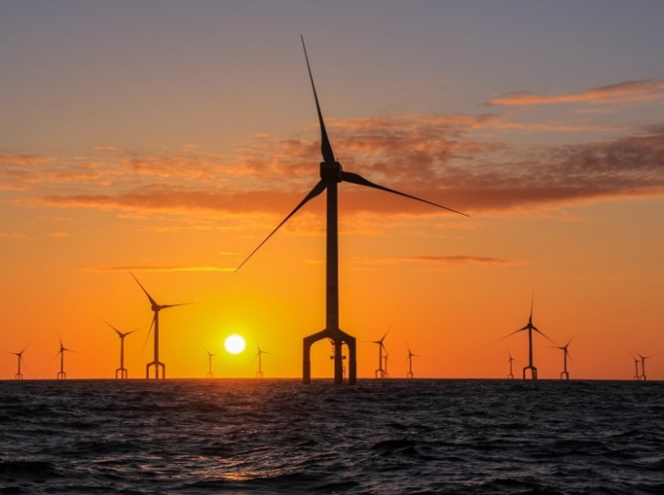 Wind farm in the North Sea. <i>image: Matthias Krüger / Hereon</i>