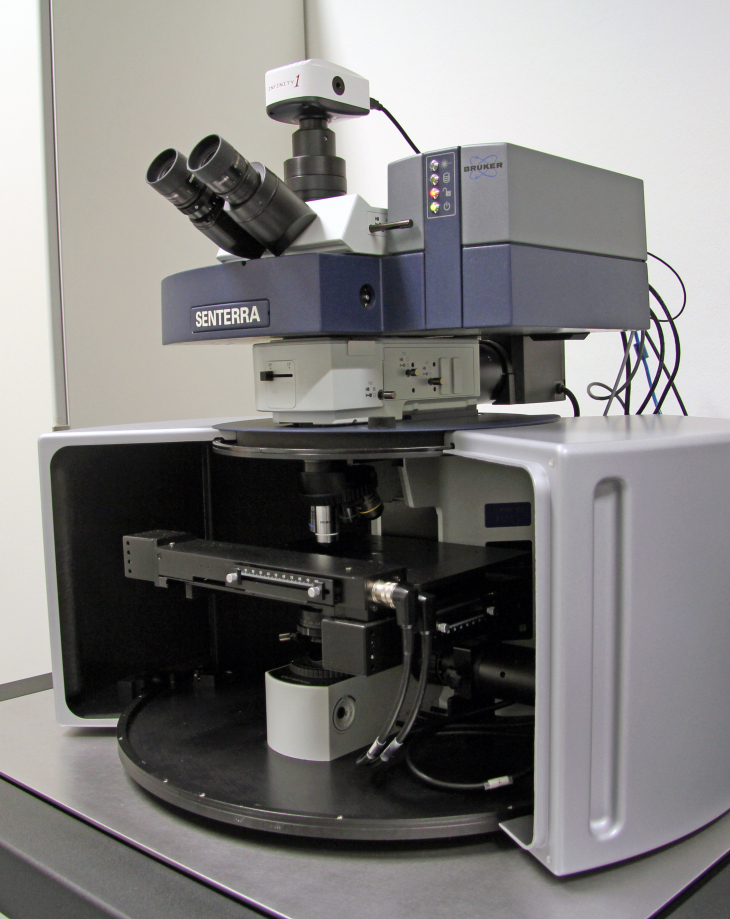 Raman microscope Senterra of  Bruker