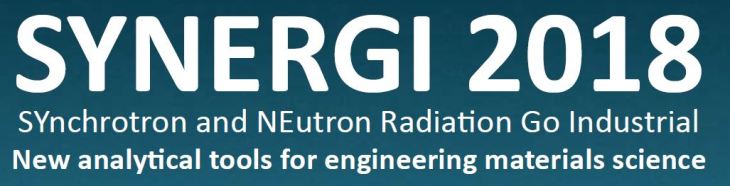 Synergi 2018 synchroton an Neutron Radiation Go Industrial. New analytical tools for engineering materials science